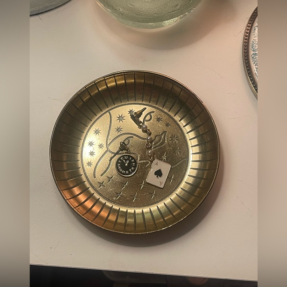 Card and Clock Earrings